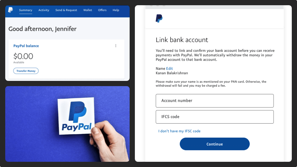 withdraw to bank account using paypal