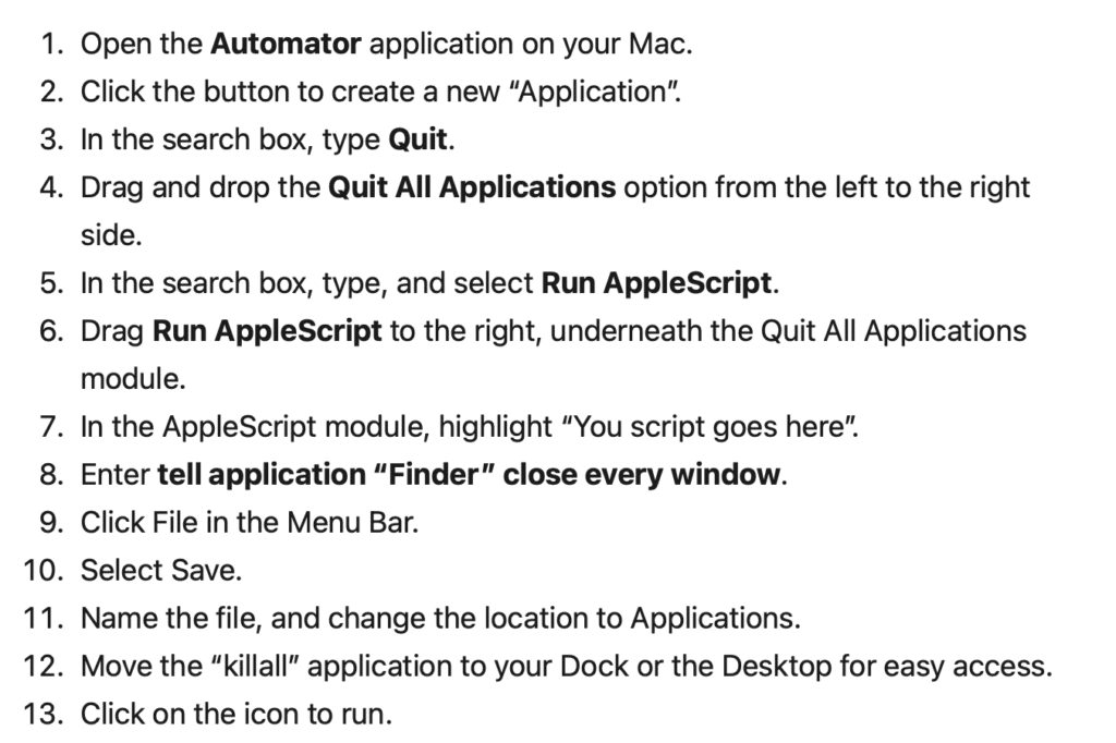 how to quit all your Mac apps at the same time