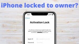 iPhone locked to owner