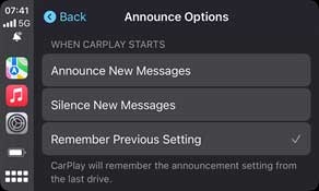 Announce new messages