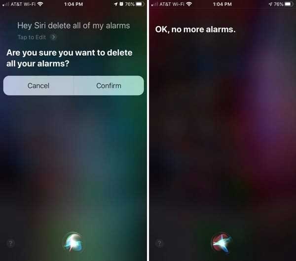 Ask Siri to Delete All Your Alarms