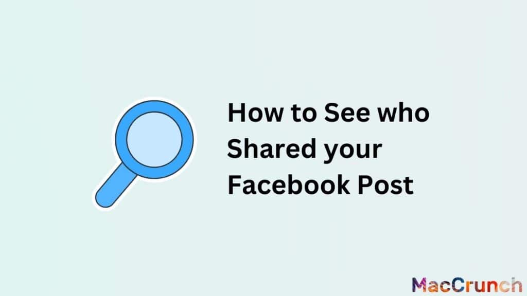 How to See who Shared your Facebook Post